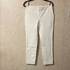 crown & ivy Women's Cream Straight Leg Pants